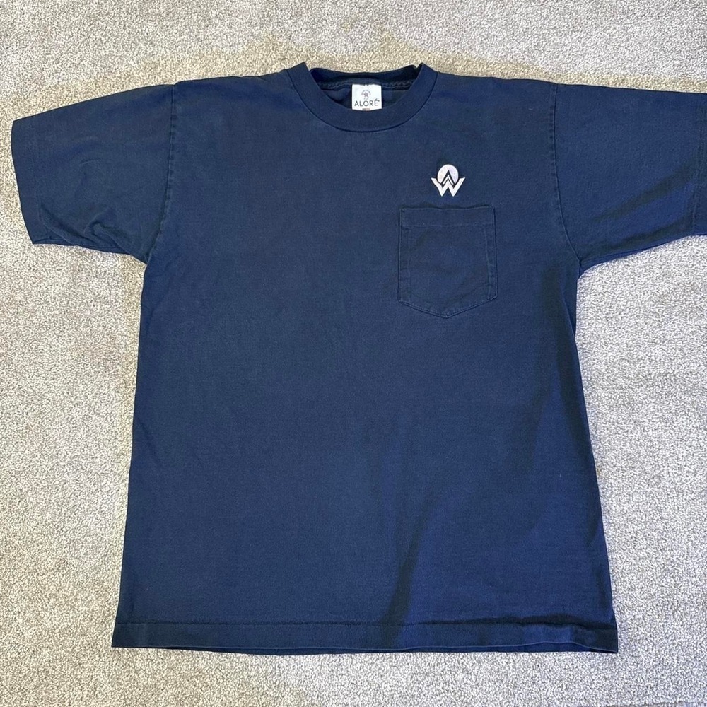 Vintage 90s Alore Pocket T Shirt Single Stitch Made in USA Large